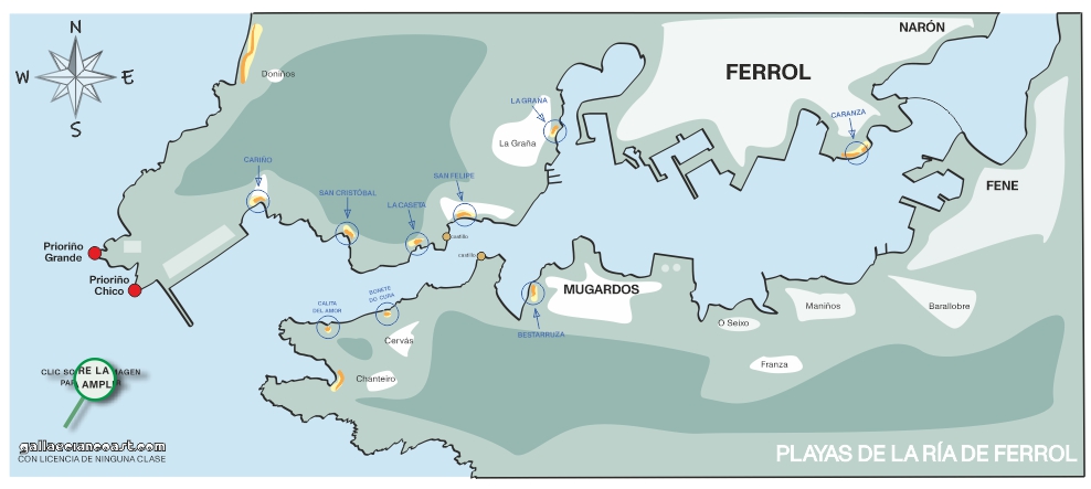 Mapa ria Ferrol